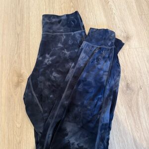 Black Lululemon Tie-Dye Align Joggers